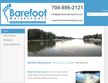 Tablet Screenshot of barefootwatersports.com